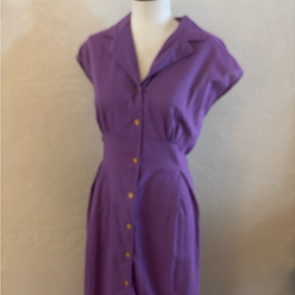 Sleeveless Button-Front Dress Sz XL New Amazon - Picture 8 of 11